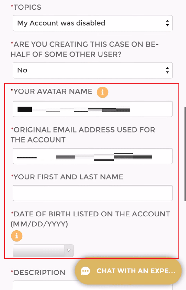 avatar name, email, first and last name, date of birth | Does IMVU Delete Inactive Accounts?