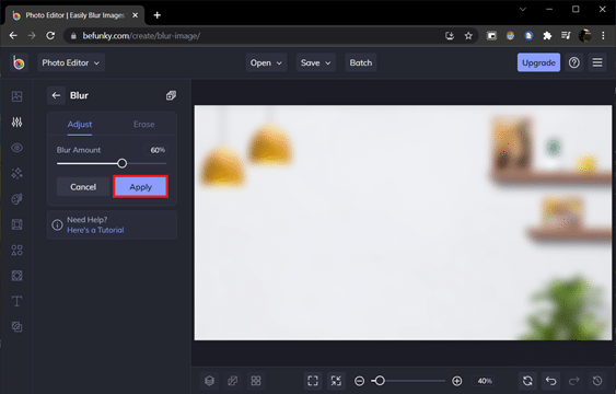 Befunky blur option page. How to Blur Background in Zoom on Windows 10