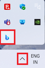 click the app icon in system tray
