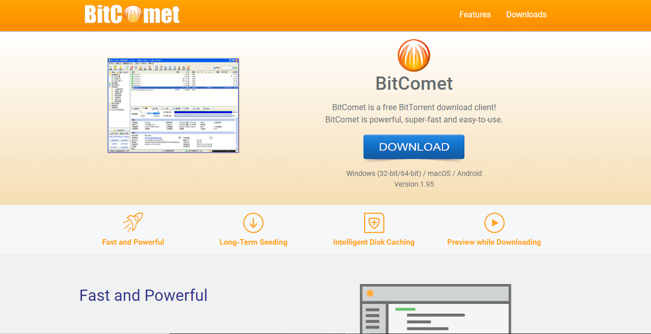 Bit Comet download manager