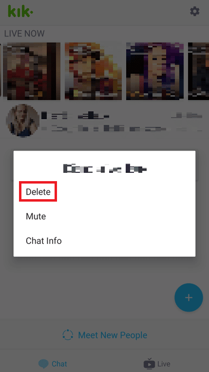 Hold the desired conversation and select Delete