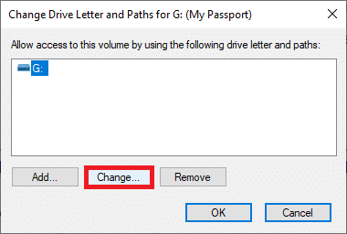 change drive letter 2 | Fix Hard Drive Not Showing up in Windows 10