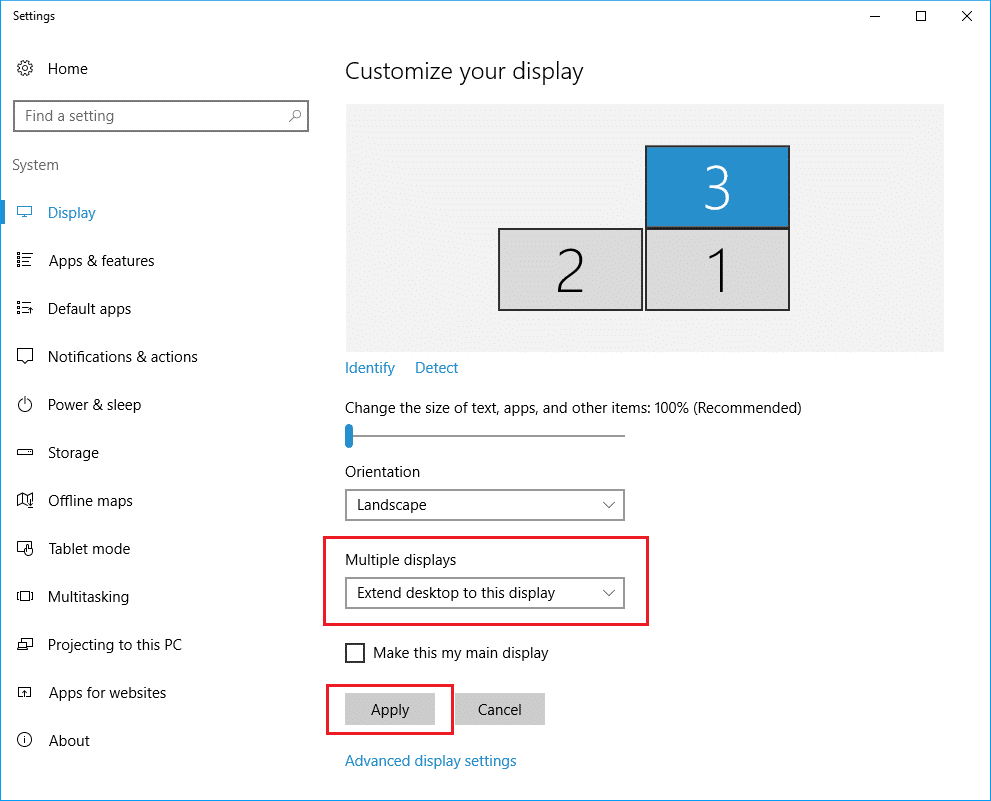 change multiple displays in display system settings. How to Setup 3 Monitors on a Laptop