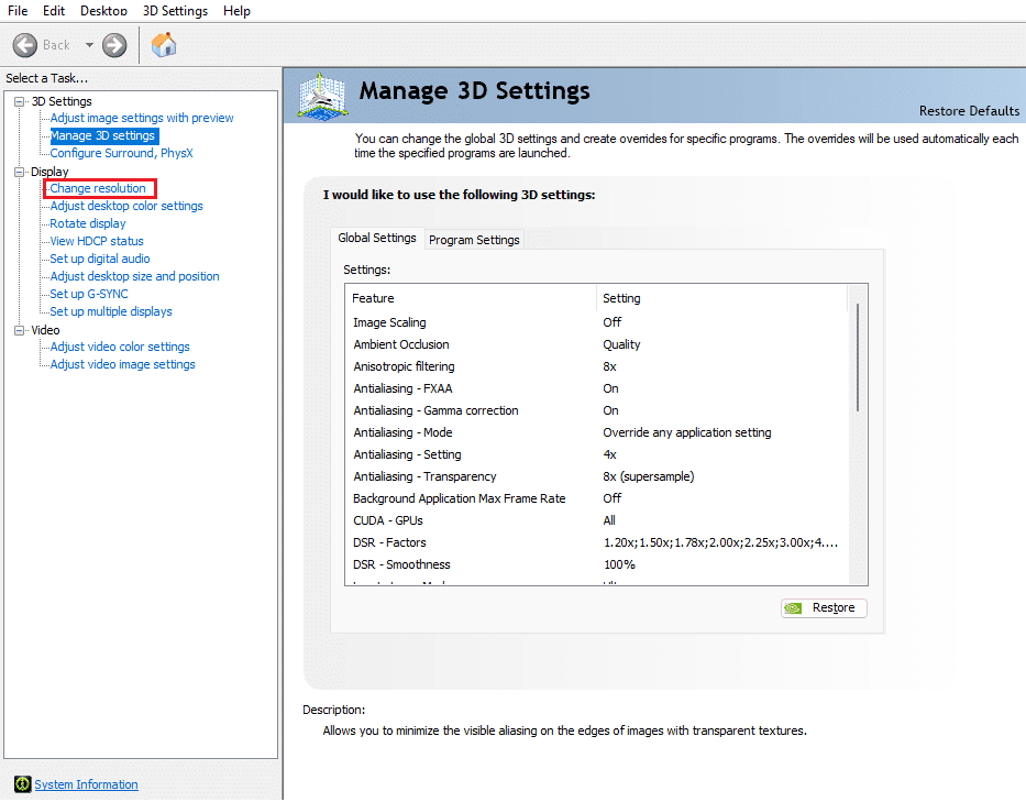 change resolution in Display setting. Fix 144Hz Not Showing Up in Windows 10