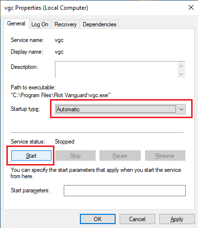Change the relevant settings in vgc properties. How to Fix Valorant Val 43 Error in Windows 10