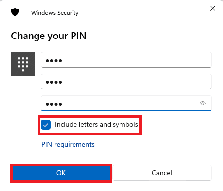 Changing your Sign in PIN