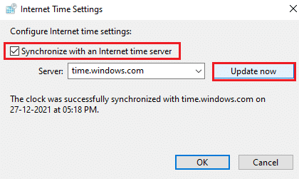 Check the option Synchronize with an Internet time server and click on Update now button. How to Fix Kodi Keeps Crashing on Startup