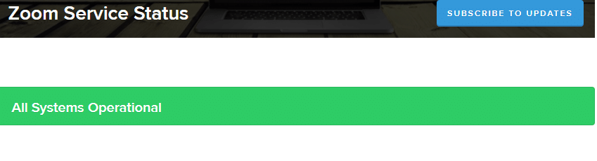 Check whether you see the All Systems Operational message and if you see some maintenance activity, then you have no other chances to wait