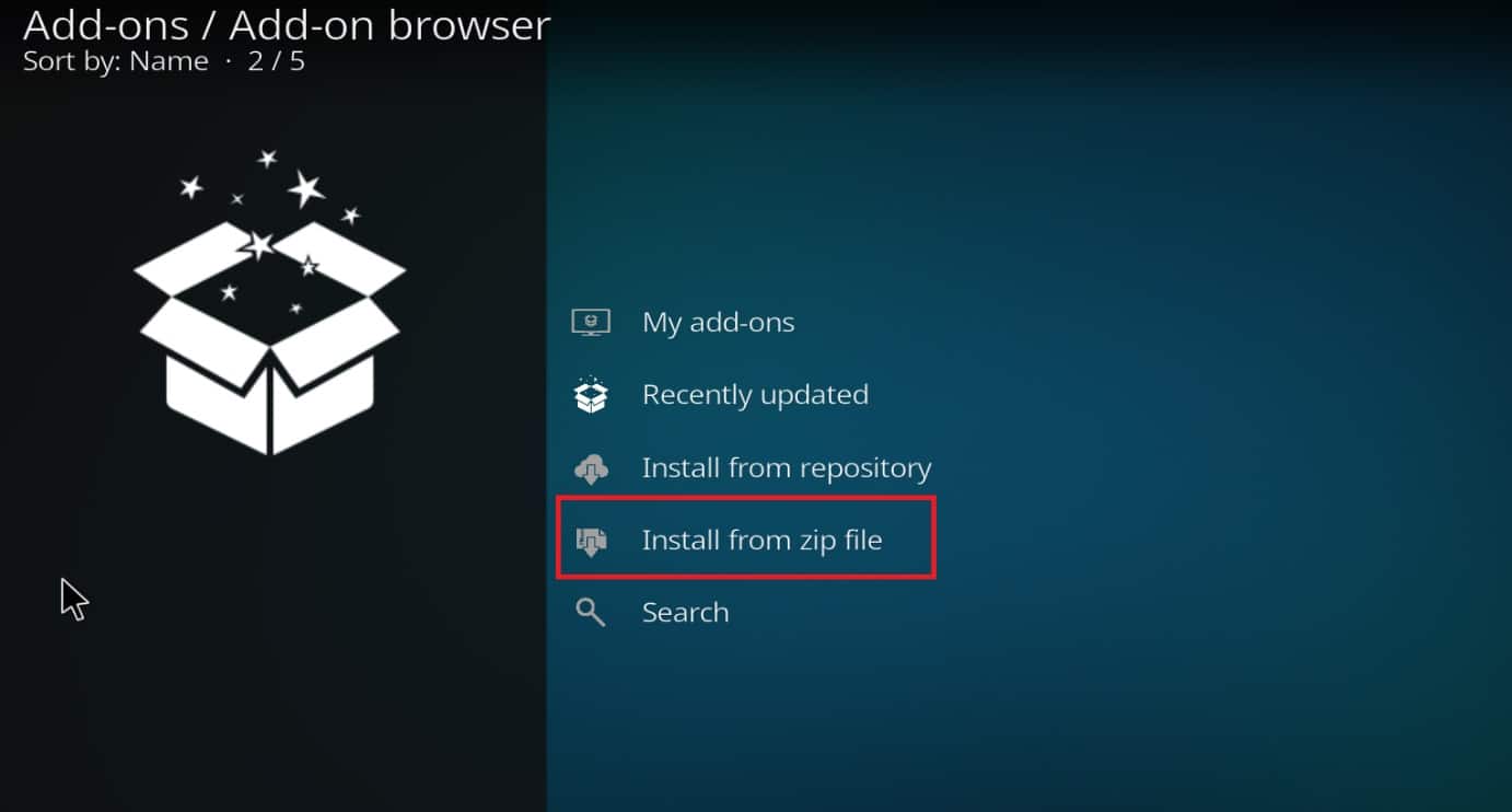 Choose Install from Zip File. How to Install SuperRepo on Kodi