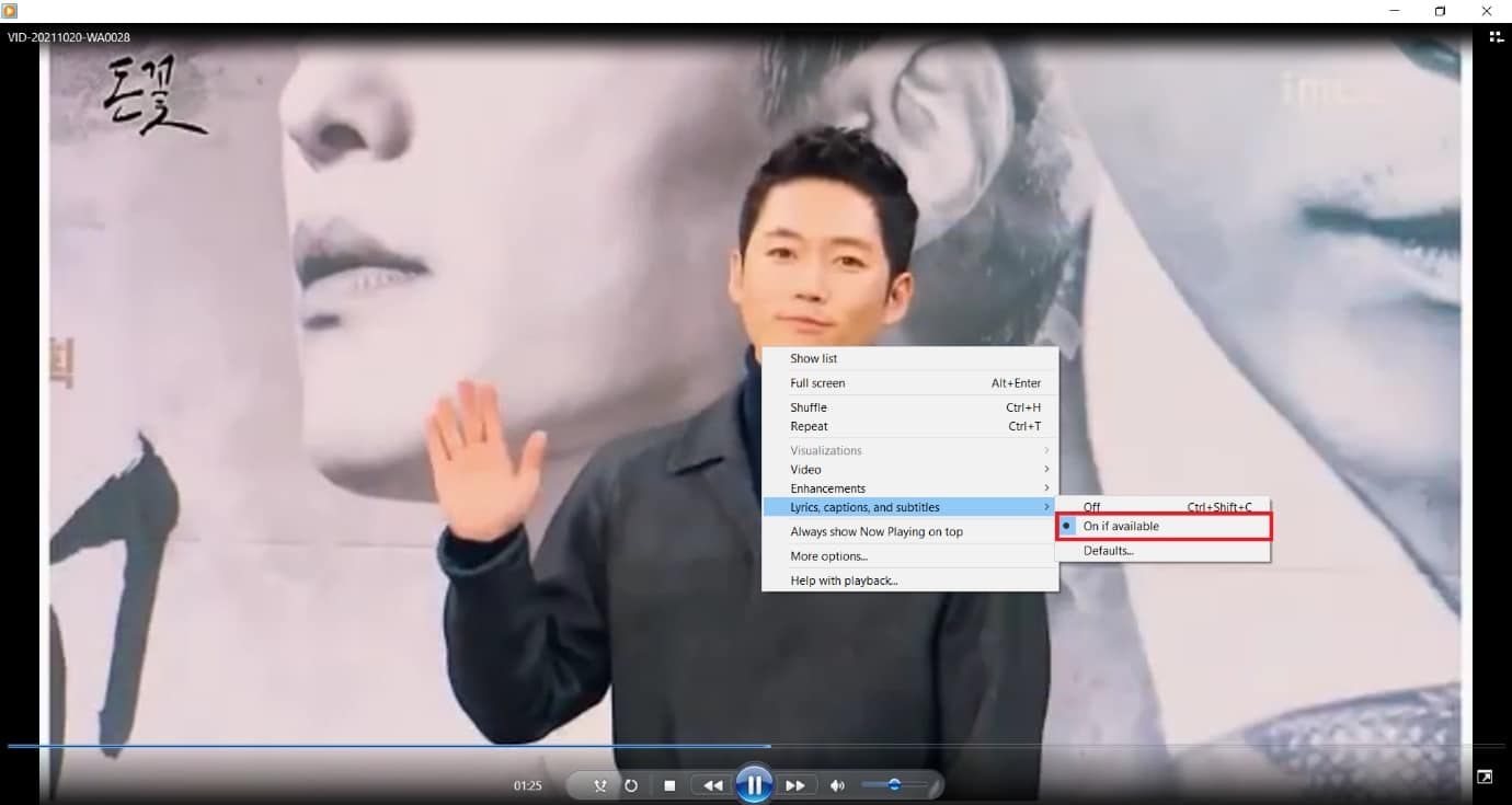 Choose On if available option from the list. How to Add Subtitles to a Movie Permanently