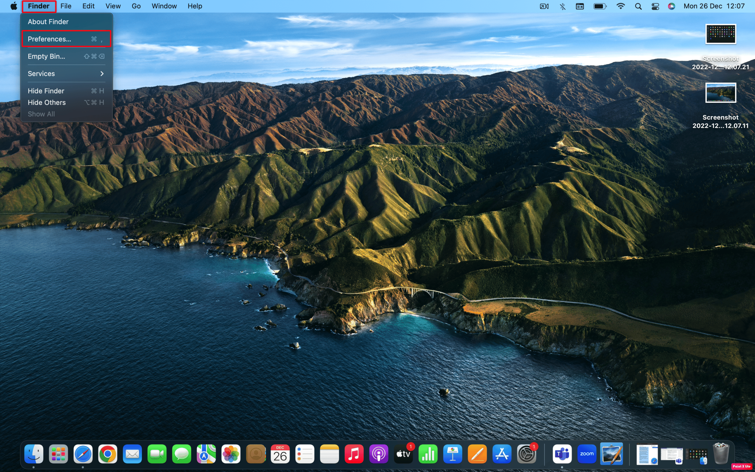 choose preferences | How to Open Applications Folder on Mac