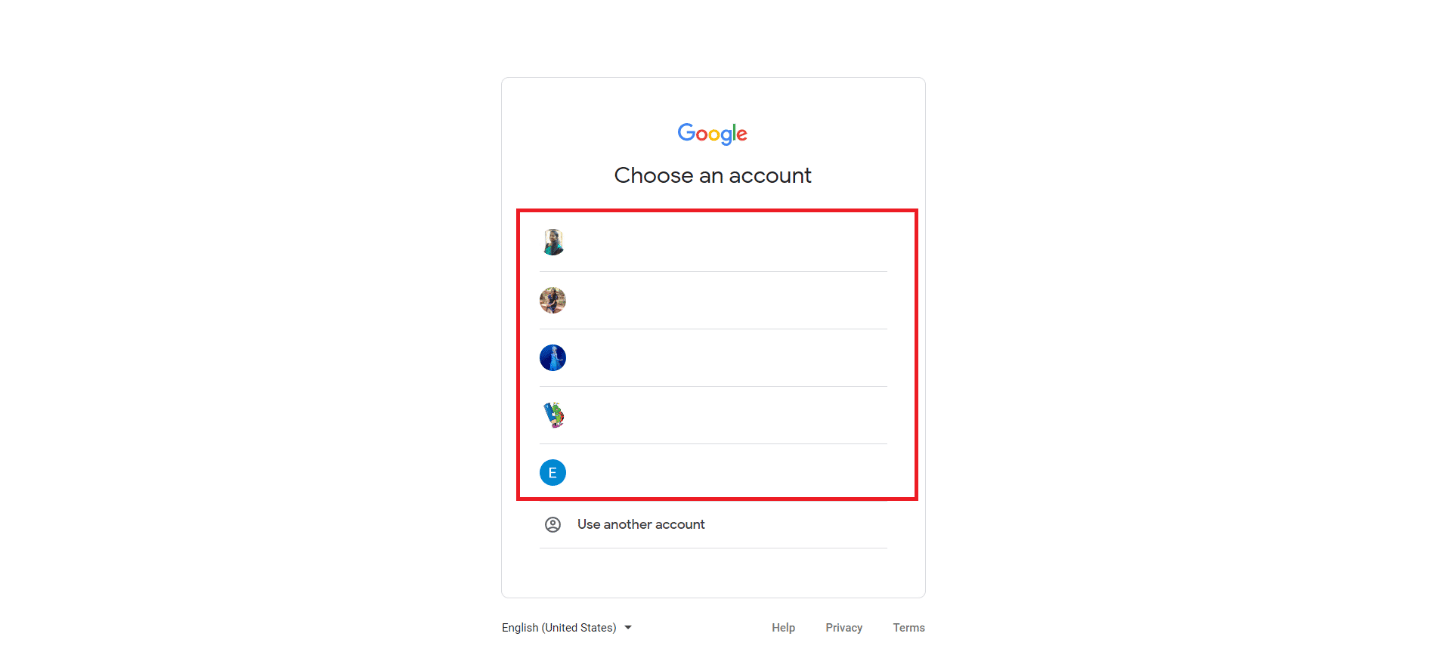 Choose the Google account linked to Google Voice