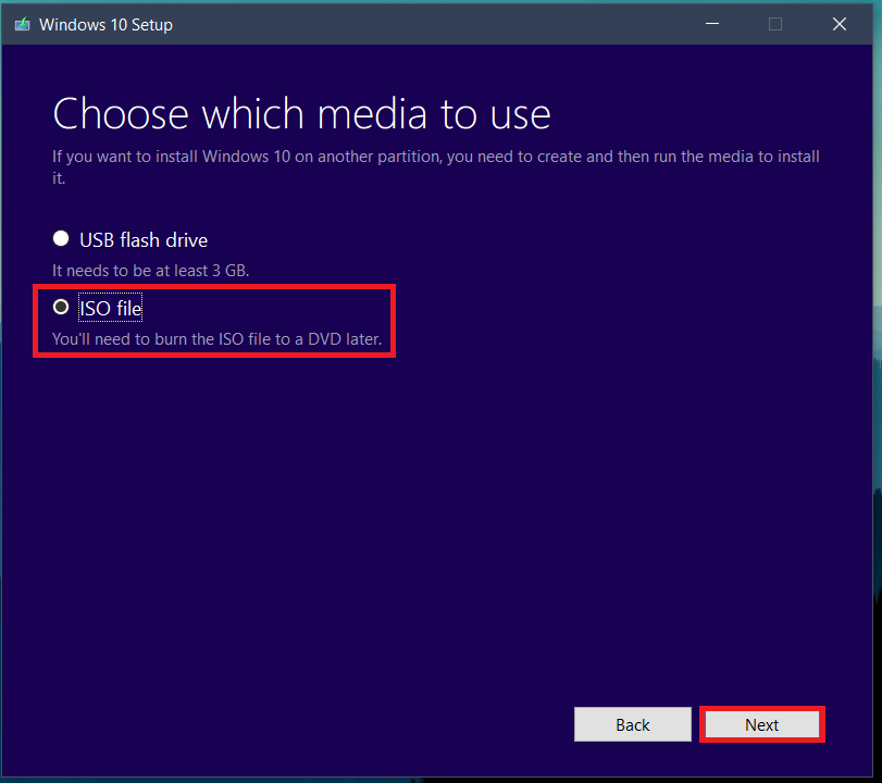 choose the second option, that is, ISO file. | Download Windows 10 for free