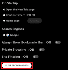 clear browsing data lg tv