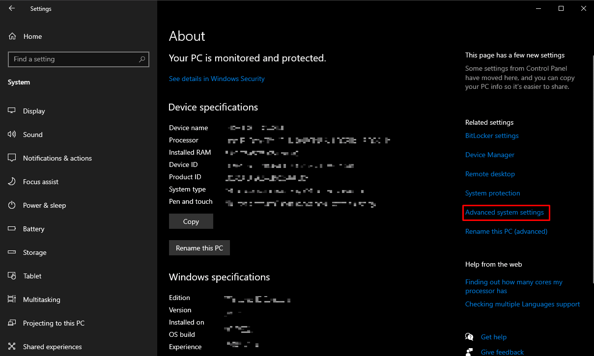 Click Advanced system settings. Top 9 Ways to Fix The System Cannot Find the Path Specified in Windows 10