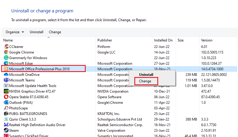 Click change. Fix Outlook Trying to Connect to Server