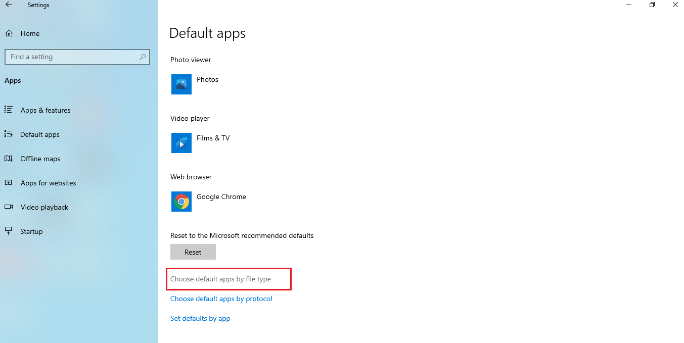 click Choose default apps by file type. How to Open JAR Files in Windows 10