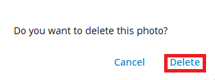 click Delete again to confirm the process 