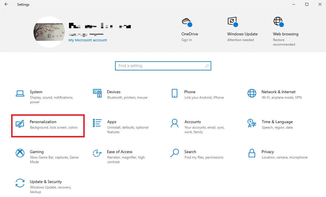 click Home and then click on Personalization. Fix Windows Spotlight Lock Screen Not Working