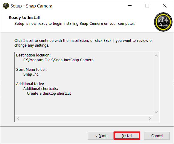 Click Install. How to Use Snap Camera on Google Meet