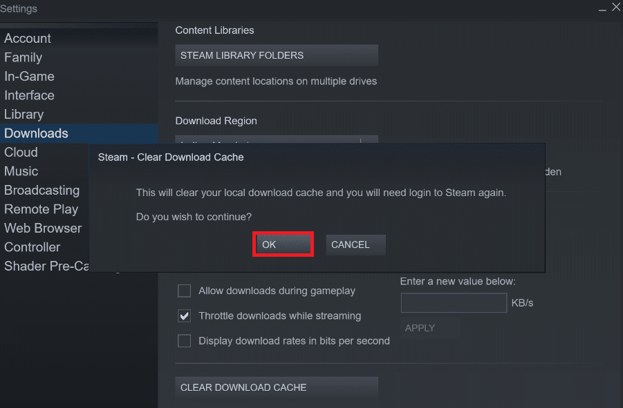 Click OK in the following popup as shown below to complete the process. Fix Steam Missing File Privileges in Windows 10