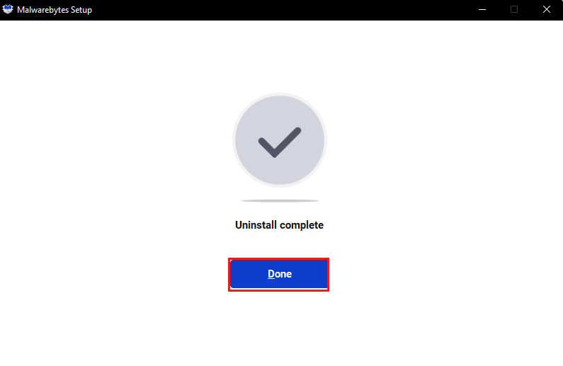 click on Done