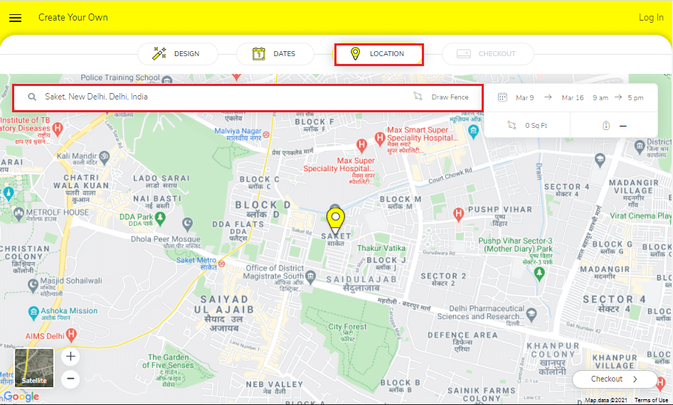 click on Next and select the location