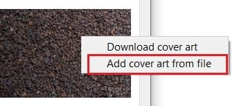 click on add cover art from file | How to Add Album Art to MP3 in Windows 10