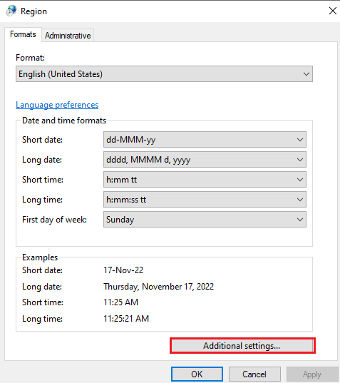  Click on Additional settings... Fix Windows 10 Update Error 0x80d02002