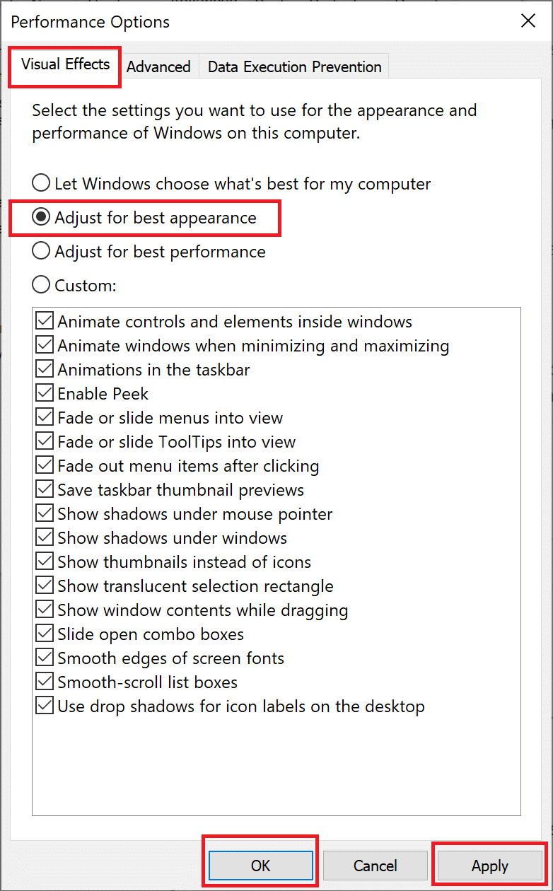 Adjust for best performance. click apply ok. How to Optimize Windows 10 for Gaming and Performance?
