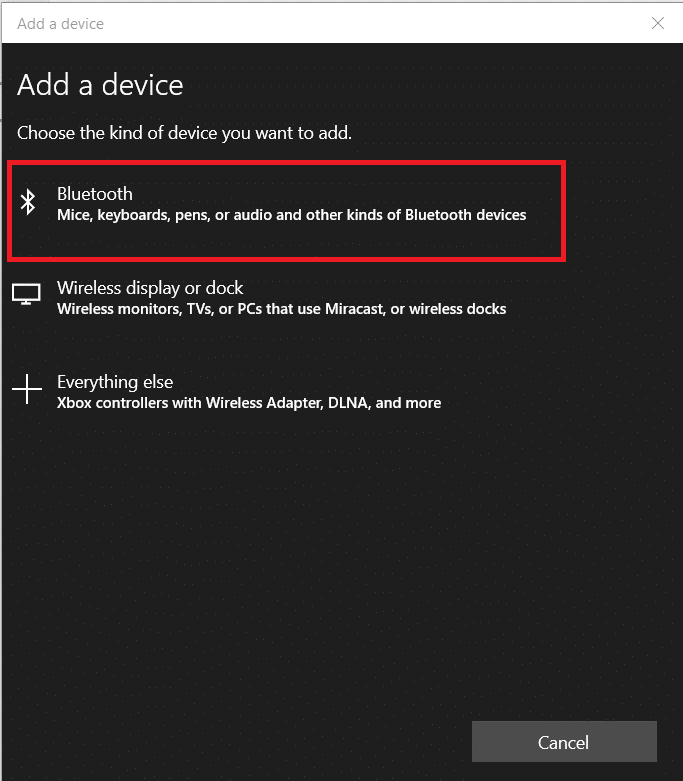 Click on Bluetooth. How to Fix Bluetooth Driver Error in Windows 10