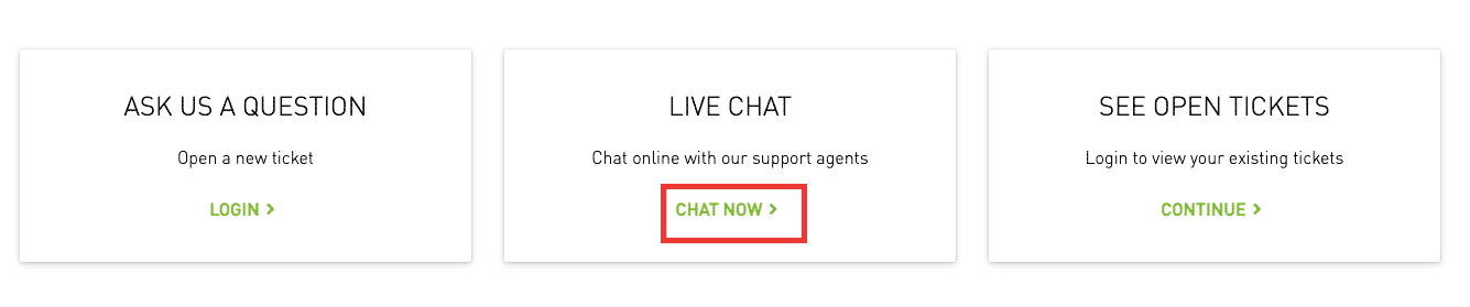 click on chat now 