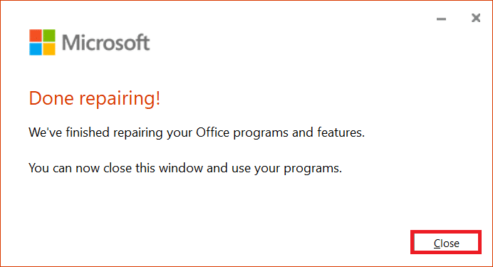 click on Close. Fix stdole32.tlb Error in Windows 10