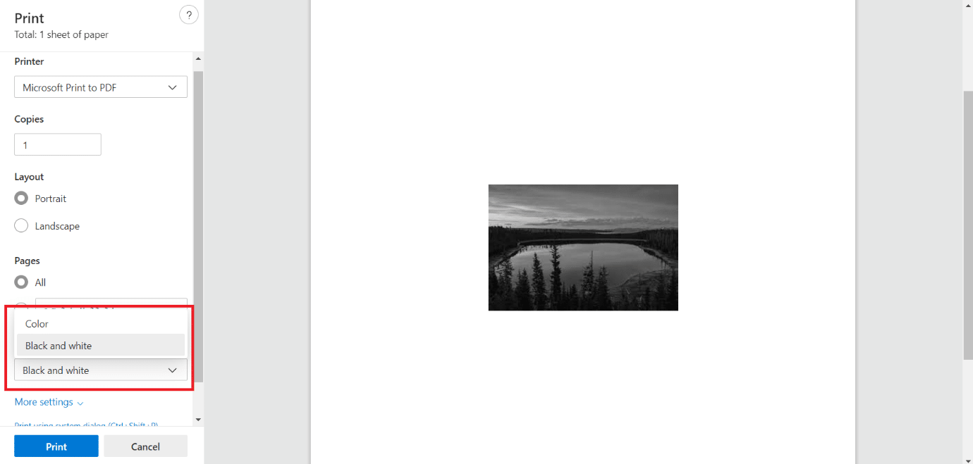 Click on Color. Select Black and White. How to Convert Image to Grayscale Paint