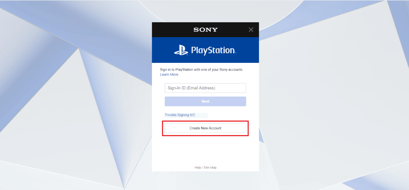 Click on Create New Account | Can you login to your ps4 account on another ps4