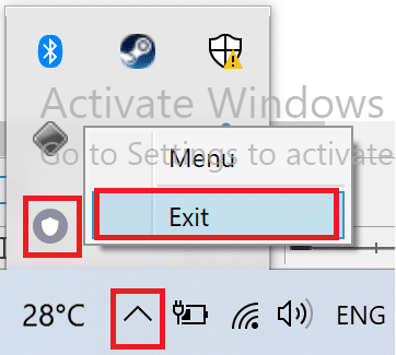 Click on Exit or a similar option | Fix ‘Your PC doesn’t Support Miracast’