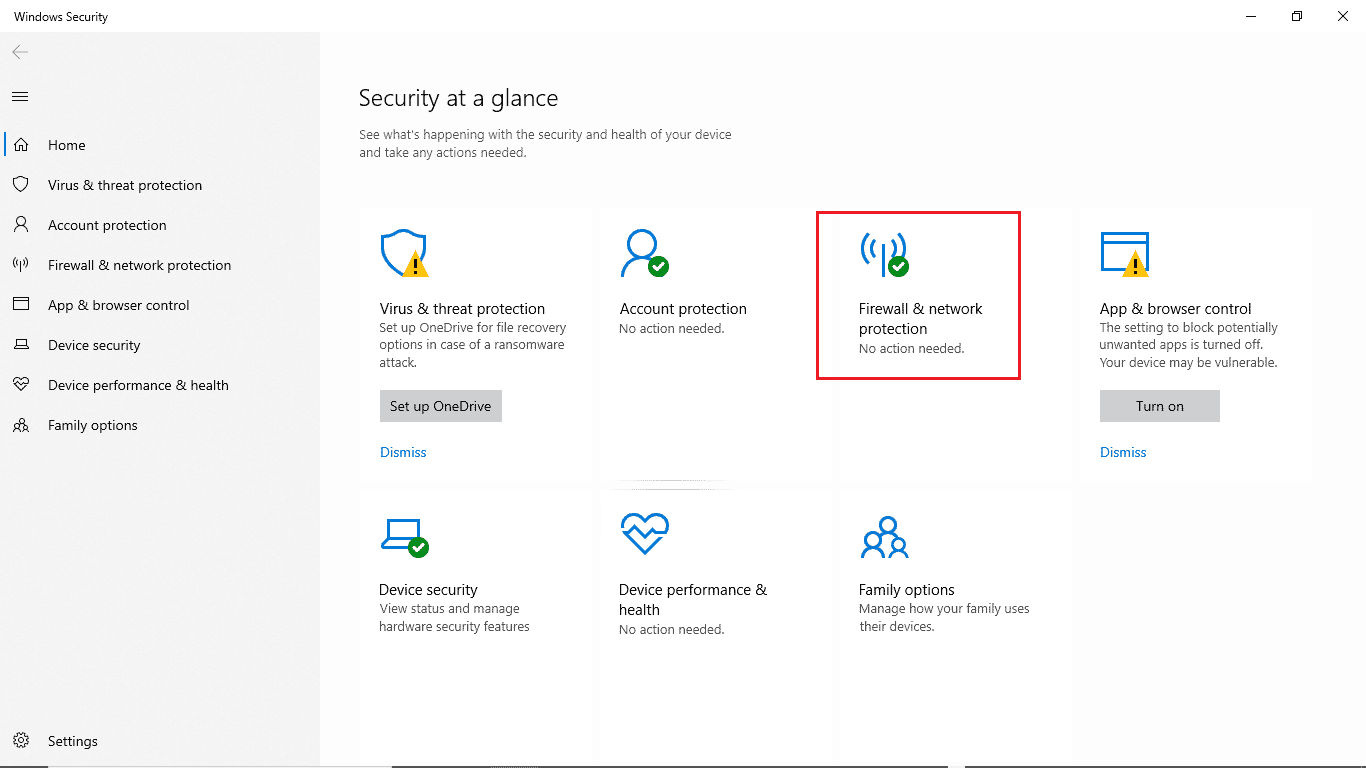 click on firewall and network protection. Fix Windows 10 Update Error 0xc1900204