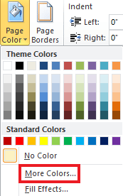 Click on more colors
