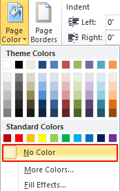Click on no color