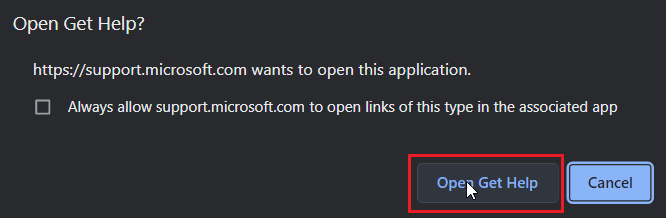 click on open get help. Fix Microsoft Store Error Code 0xc03f300d