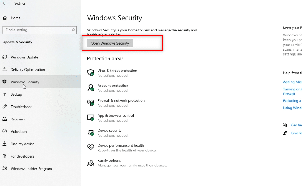 Click on Open Windows Security button. Fix Telegram Web Not Working