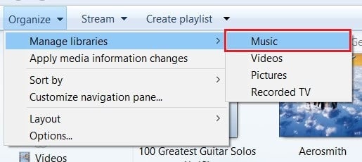 click on organize , manage libraries, music | How to Add Album Art to MP3 in Windows 10