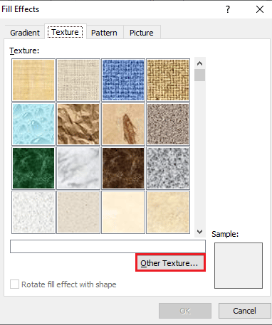 Click on other texture