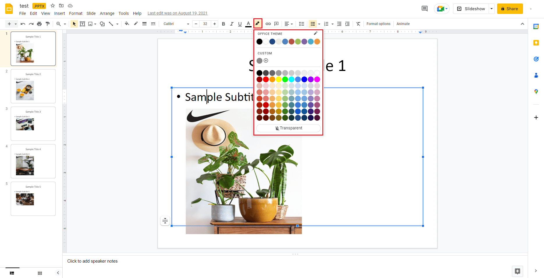 click on pencil icon and choose a colour to highlight text