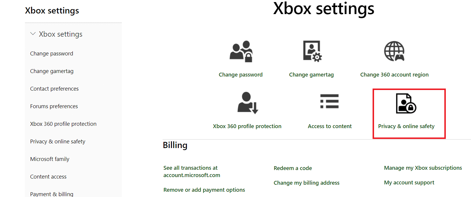 Click on Privacy and online safety. Fix Unable to Connect to World Minecraft