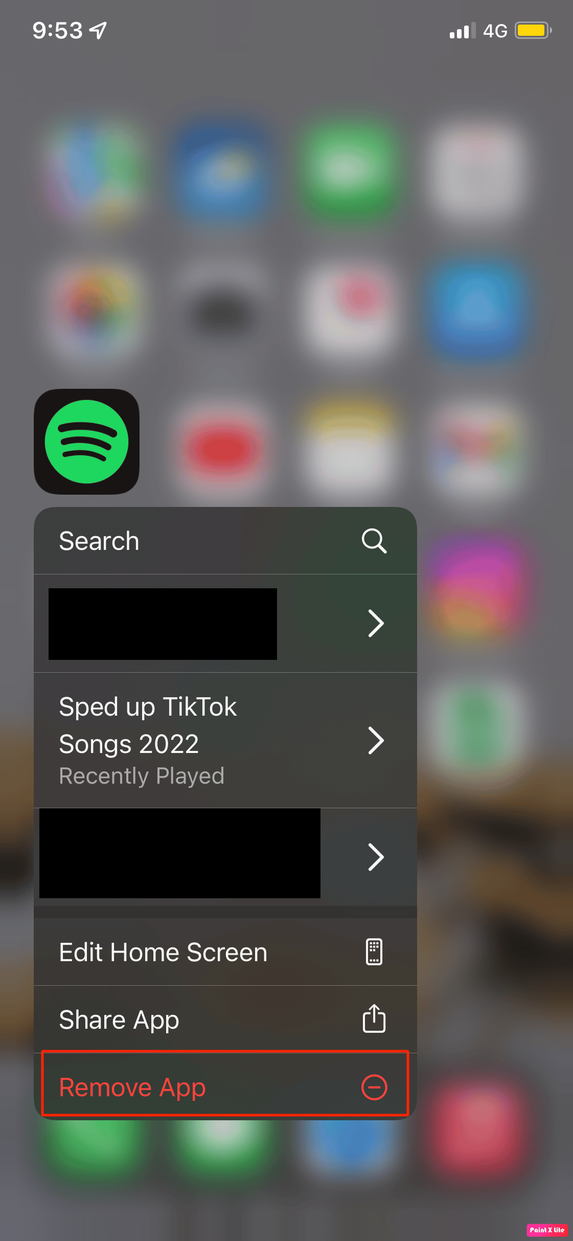 click on remove app. Fix Can’t Log In to Spotify with Correct Password