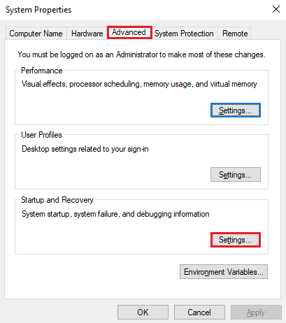 Click on Settings. Fix WHEA INTERNAL ERROR in Windows 10