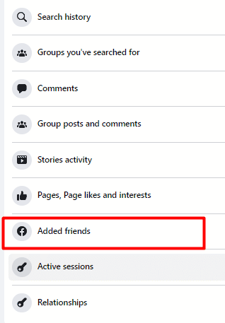 click on the Added friends option to see to who you have sent friend requests