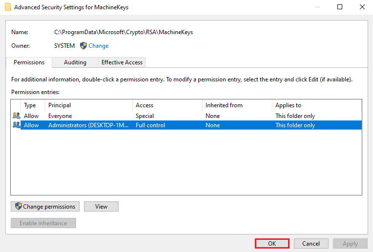 Click on the Apply and OK buttons. Fix Remote Desktop Cannot Connect to the Remote Computer
