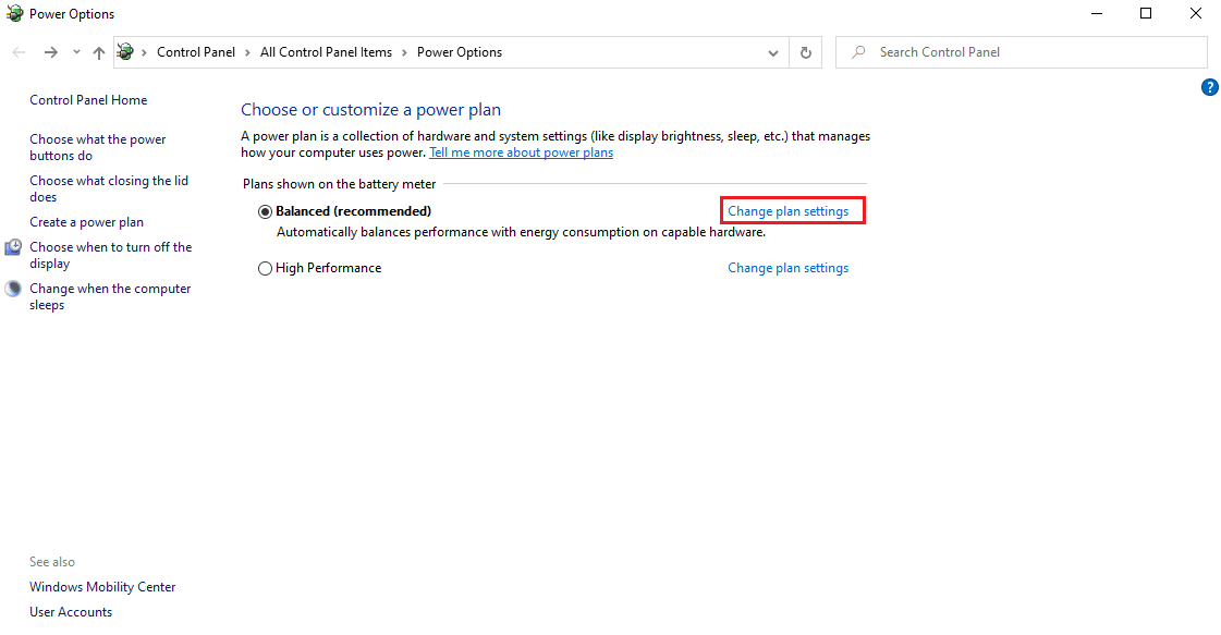 click on the Change plan settings. Fix Laptop Thermal Throttling
